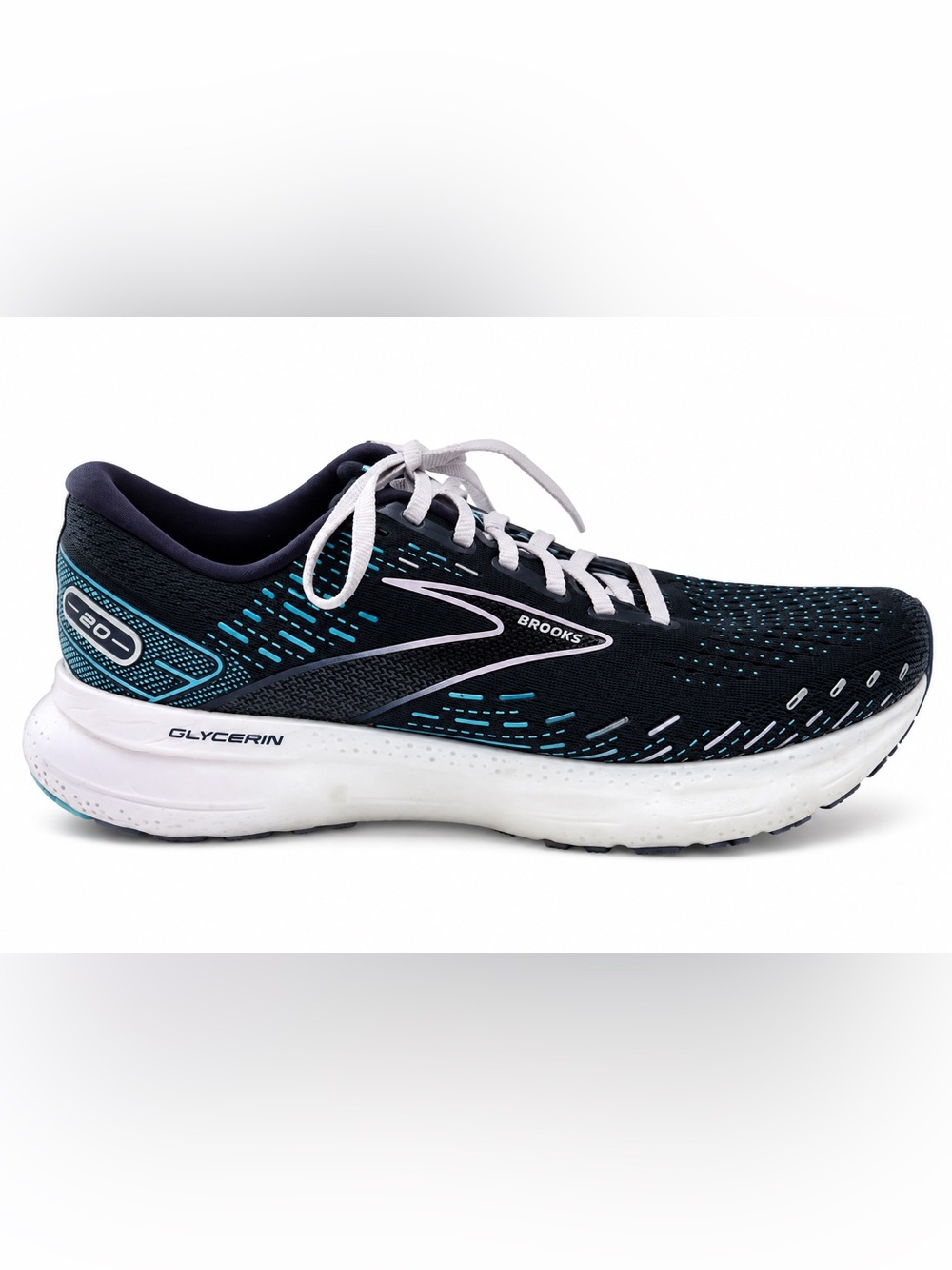 Brooks Glycerin 20 Peacoat Lilac Blue Running Shoes 1203691B499 Womens Size 11